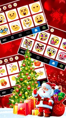 Happy Red Christmas Keyboard B android App screenshot 1