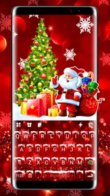 Happy Red Christmas Keyboard B android App screenshot 4